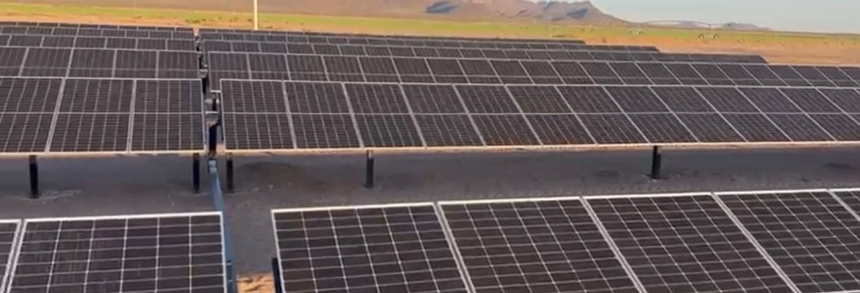 Panel solar para el agro