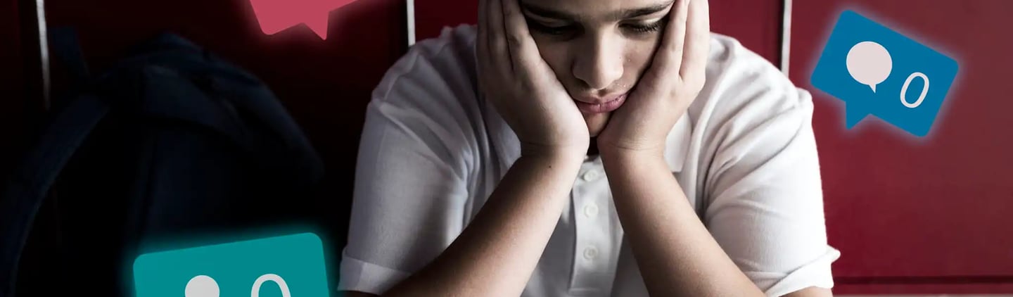 Cerebro reaccionando a los likes en redes sociales”