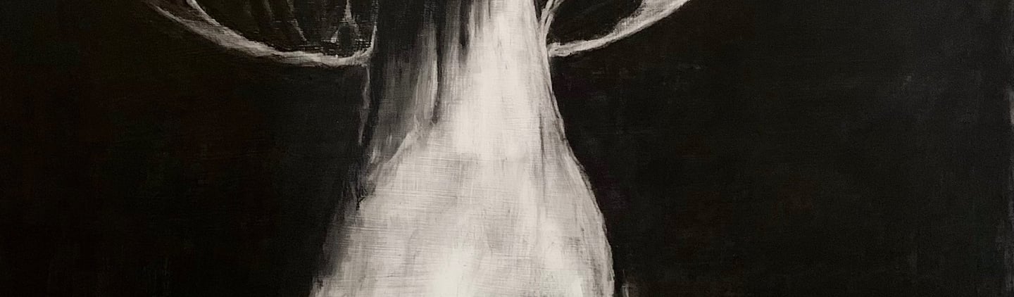 The Sky Looked Different -24”x24”x1” charcoal on cradled masonite panel- matte varnish 