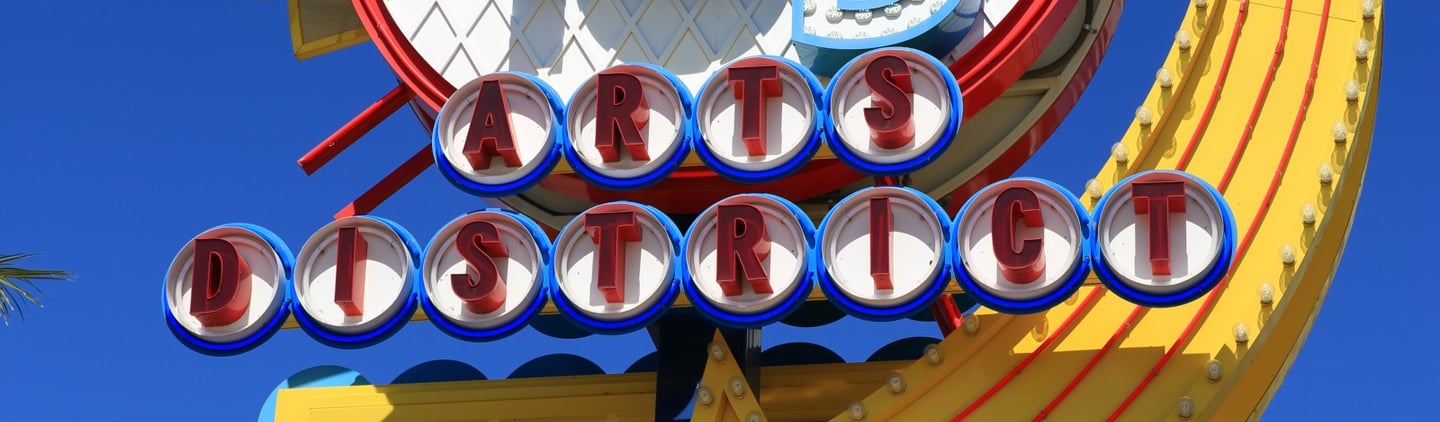 Las Vegas Arts District neon sign