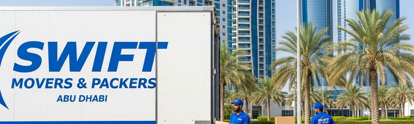 أفضل خدمات نقل العفش في أبوظبي مع تغليف وفك وتركيب احترافي
