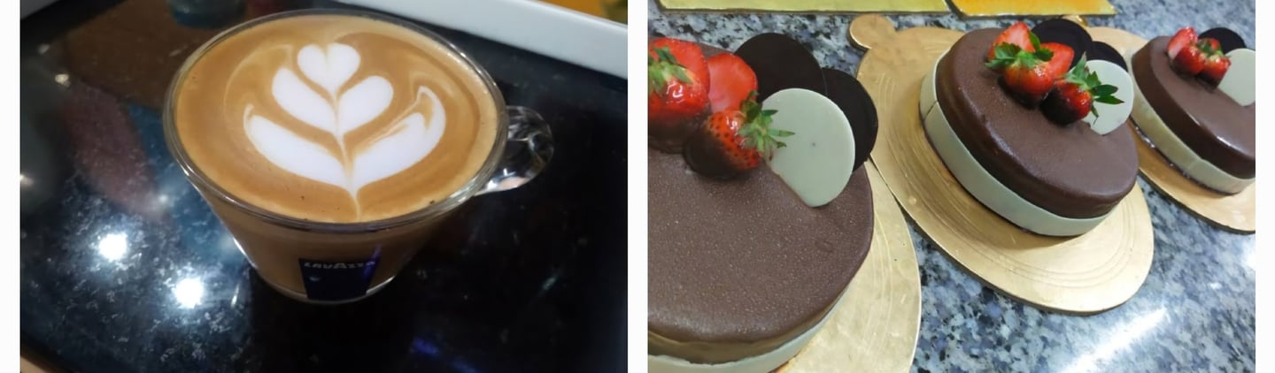 M & B Cafe for pizza, garlic bread, Cappuccino, cold coffee at Brij Highway King Hotel in Kosi Kalan
