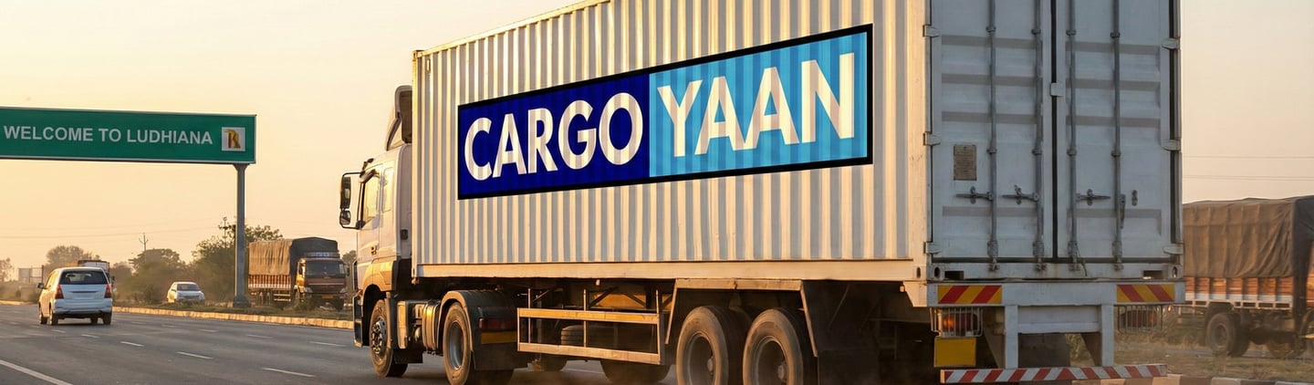 CargoYaan 32ft truck going to ludhiana to deliver goods