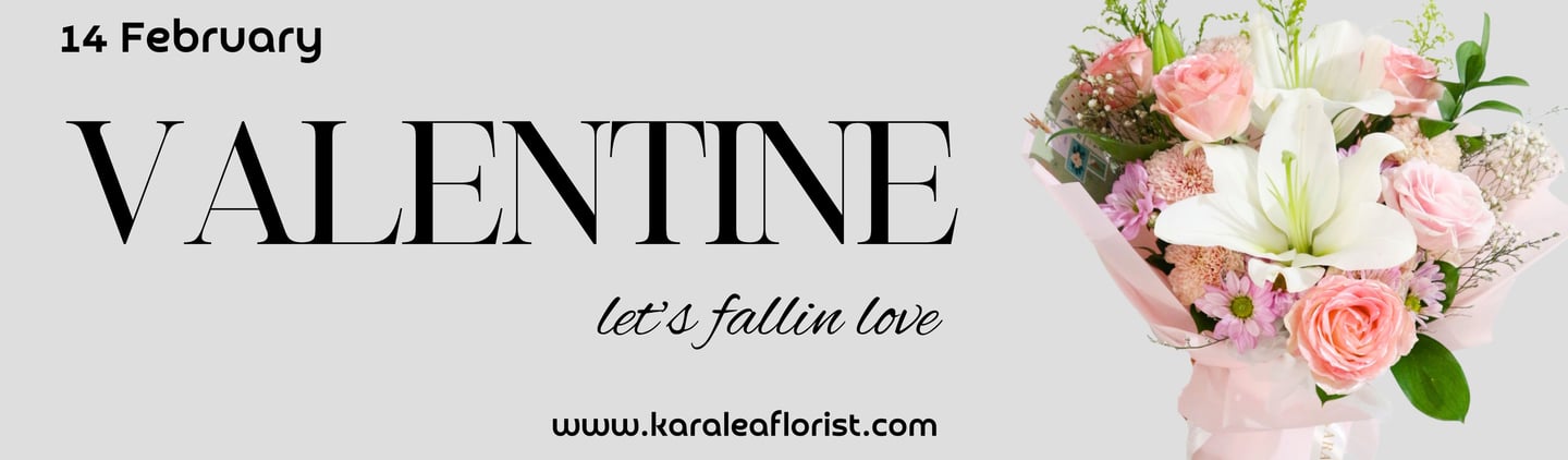 Karangan bunga valentine