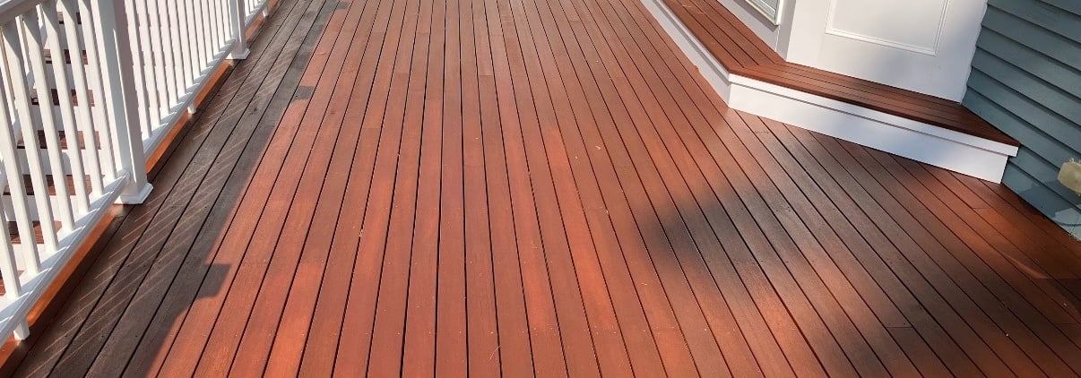 Scituate mahogany deck by painted of Michael Commings Painti