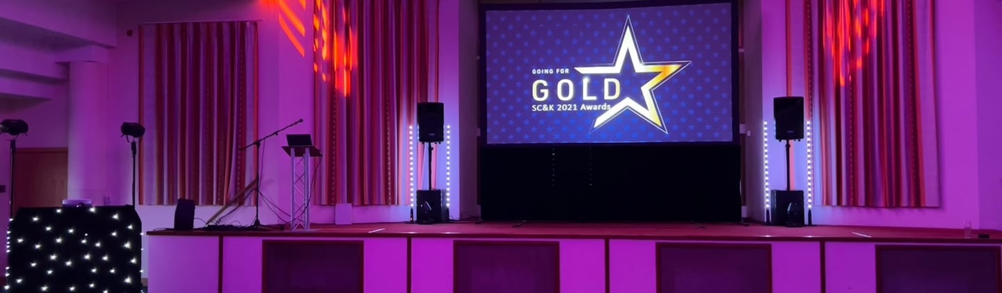 Corporate event PA and screen hire