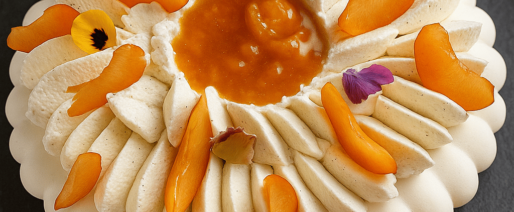 pavlova abricot romarin