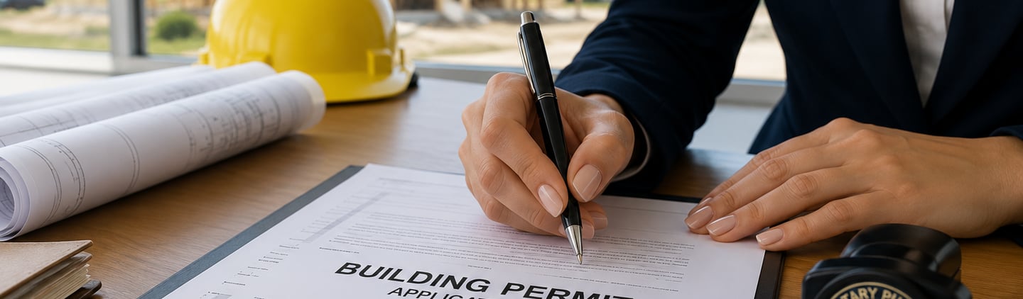 Mobile Notary for Contractors signing construction documents in Central Florida