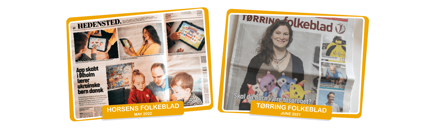 Poikilingo featured on Newspapers in Denmark