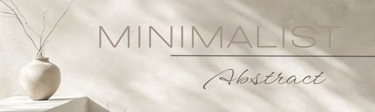 minimalist and abstract banner