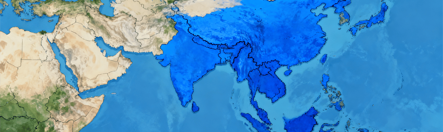 Map of King Fly's global sourcing network in Asia for tariff-friendly solutions.