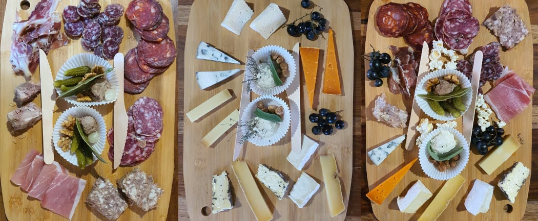 Planches "Grand plaisir" fromage ou charcuterie et "La totale" (fromage et charcuterie) - 3 à 4 pers