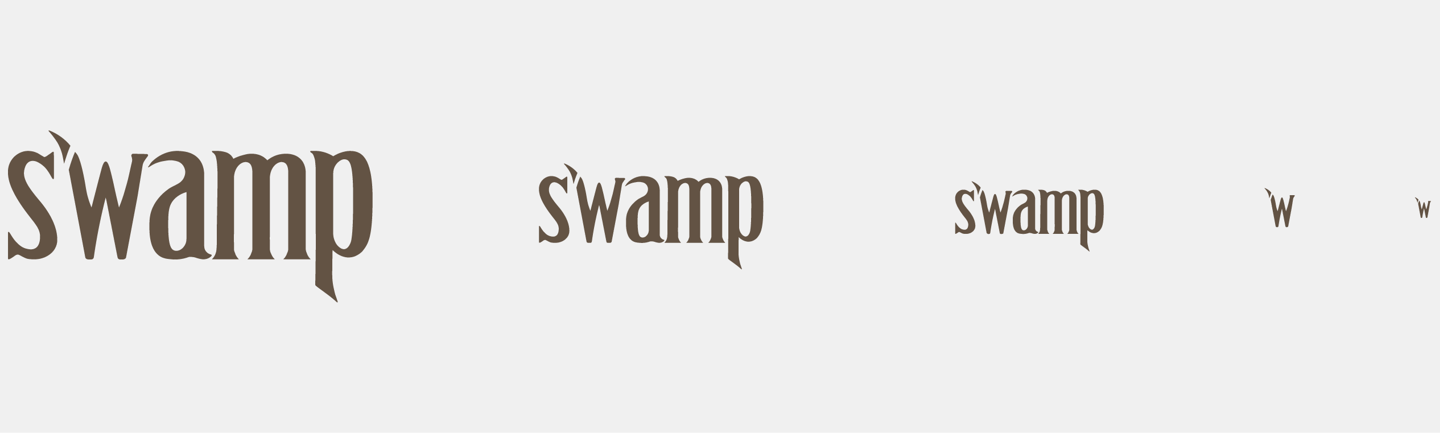 logotipo del trio de folk acustico sevillano llamado swamp