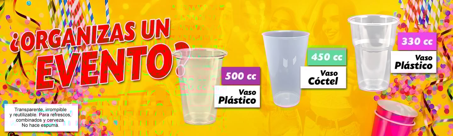 vasos para eventos