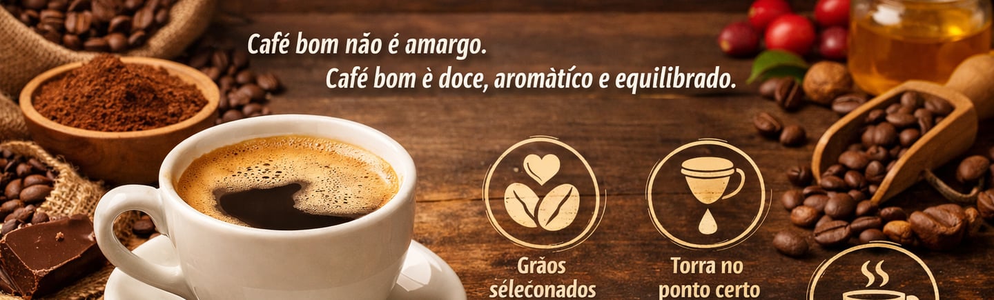 Cup of specialty gourmet coffee on a wooden table with roasted beans, cinnamon, and chocolate.