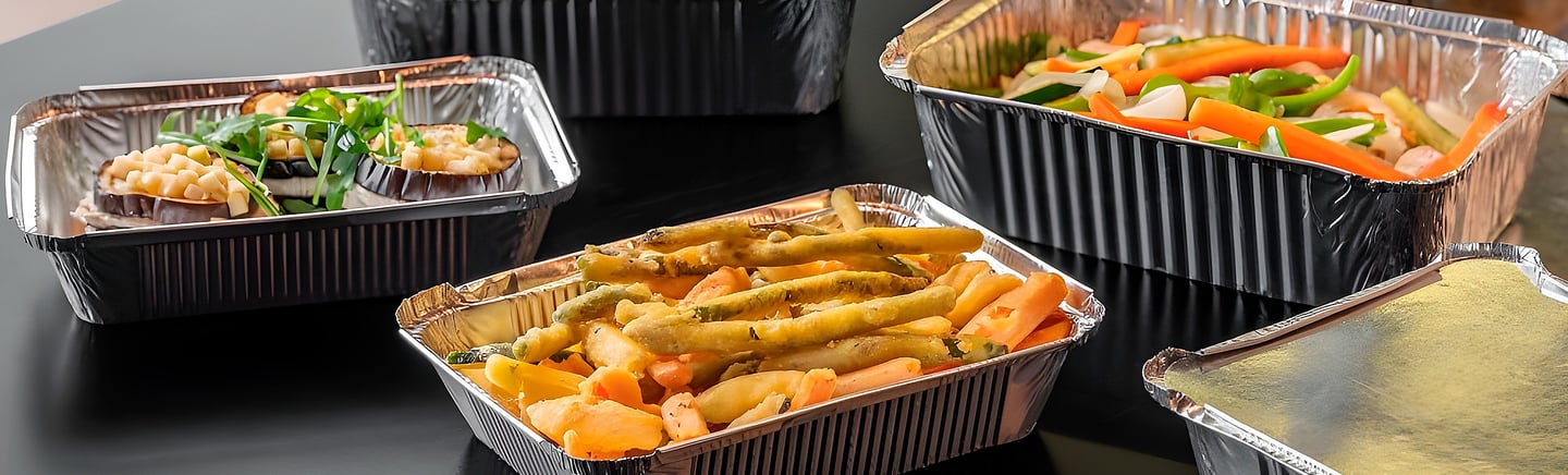 Mejores envases Take Away de aluminio para catering