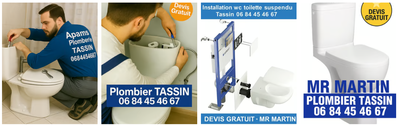 Depannage reparation wc toilette urgence plomberie plombier tassin 69160
