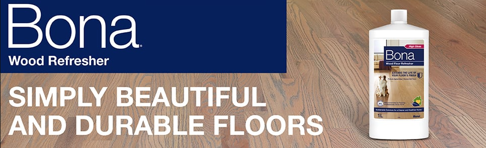 a bottle of bona wood flooring products
