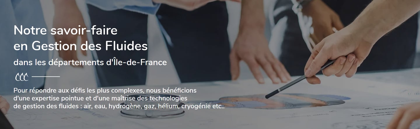 Experts examinant les plans techniques de gestion des fluides pour des projets industriels en Île-de