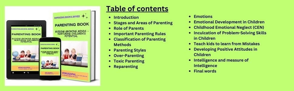 Parenting book - contents