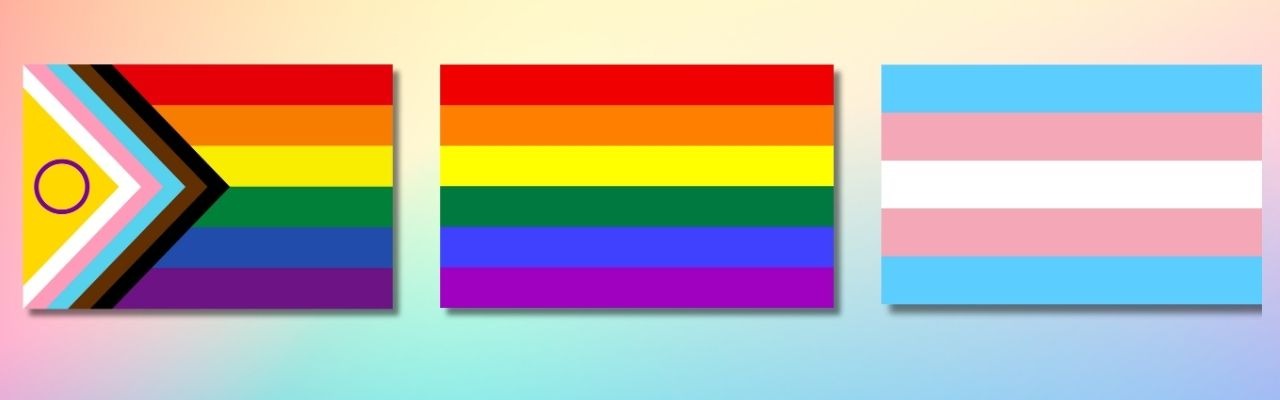 LGBTQIQA+ core pride flags