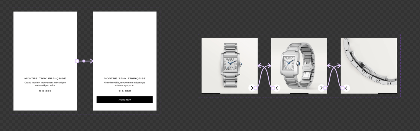 prototype des fiches produit Perpetuo