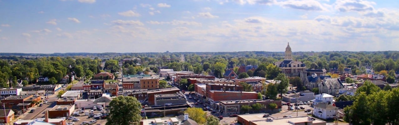 ARIEAL VIEW OF MARYSVILLE OHIO