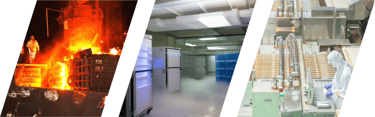 日本エクスレディアのLED照明が耐えてきた、高温、低温、または35日連続稼働の工場環境イメージ画像。