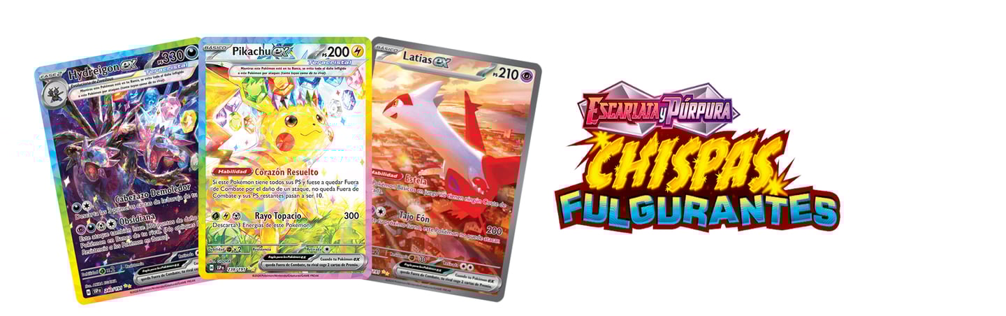 cartas sueltas chispas fulgurantes