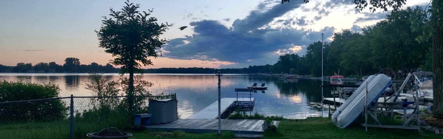 Lake view with paddleboat vrbo airbnb dock short term rental