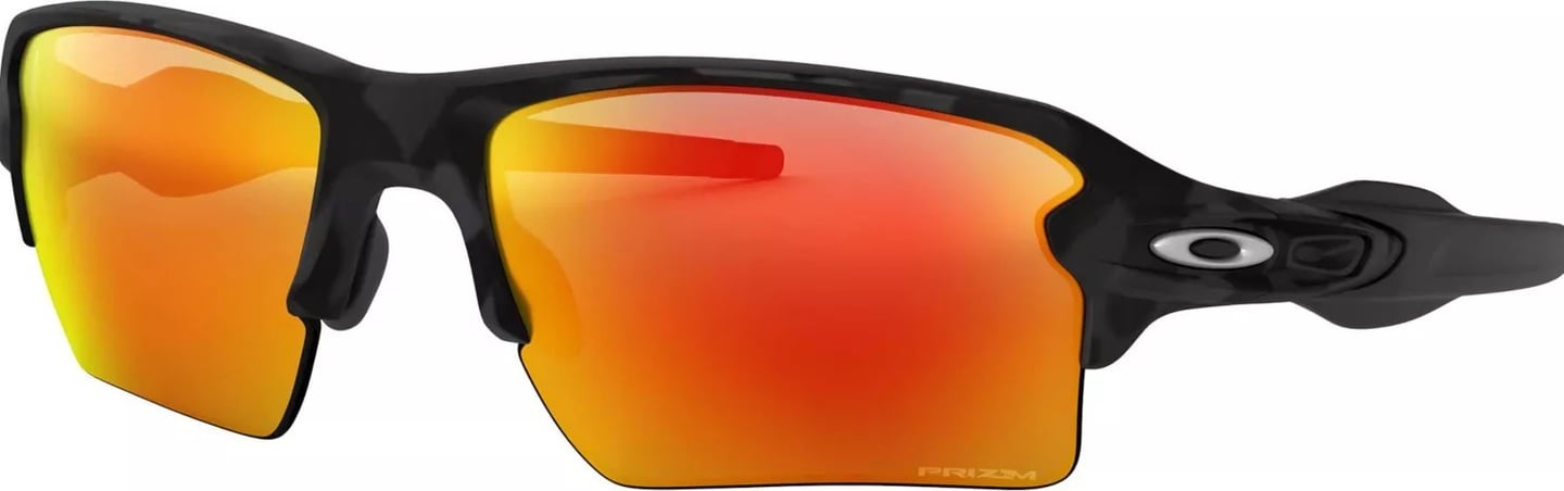 Oakley Flak 2.0 XL baseball sunglasses front view orange mirror lens