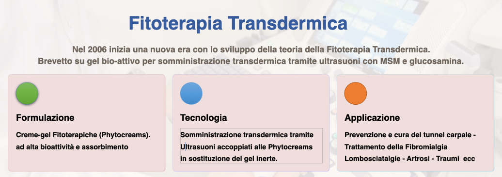 La Fitoterapia Transdermica by Sonoforesi