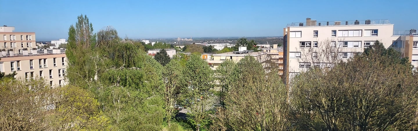 Vue au sud depuis l'appartement 
