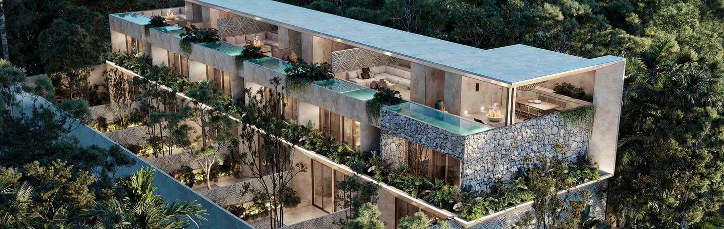 Tulum jungle and boutique condo architecture