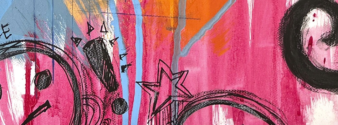 Section of a Doubt Painting by Artist Tara Roskell