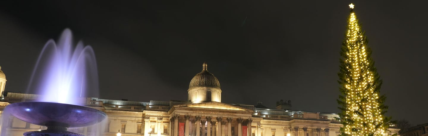 Trafalgar Square, London Christmas Lights