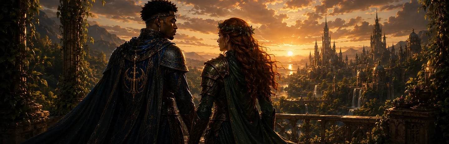Guardiã de Virgem Princesa Fhruza e o Principe Garahan de Tal-aboi