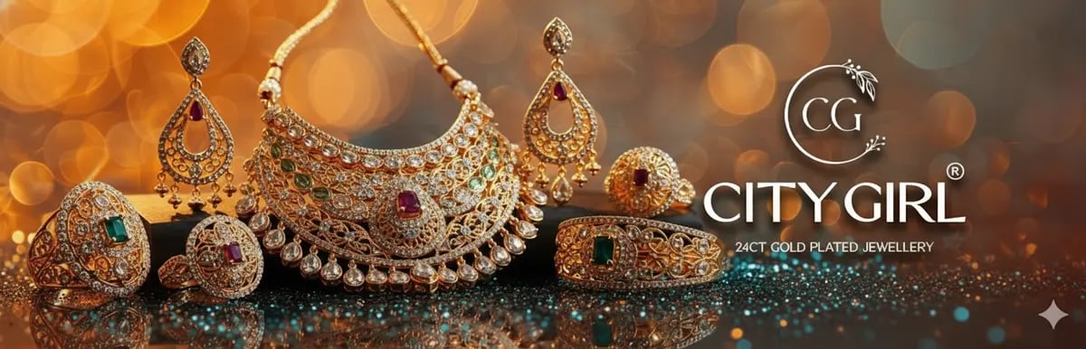 City Girl Jewellery - 24carat gold plated jewellery - City Gold Imitation Jewellery Classic Designs
