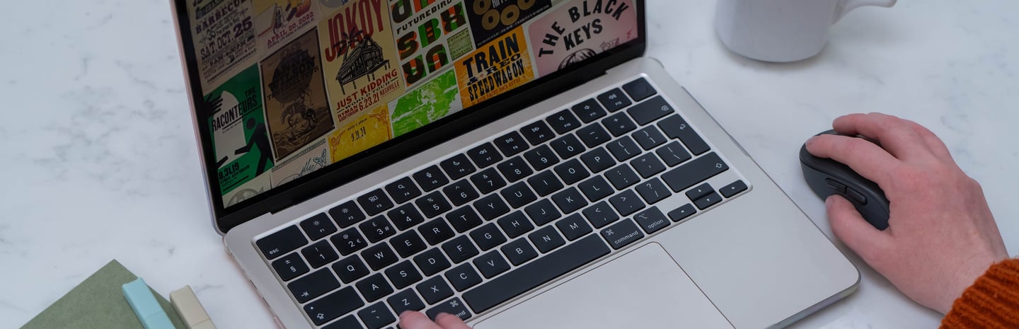 Brand designer working on logo design project