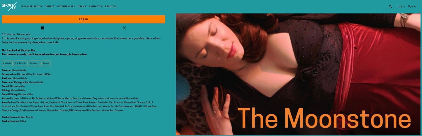 #shortly.film #streaming #the moonstone #der Mondstein #Michael Müller