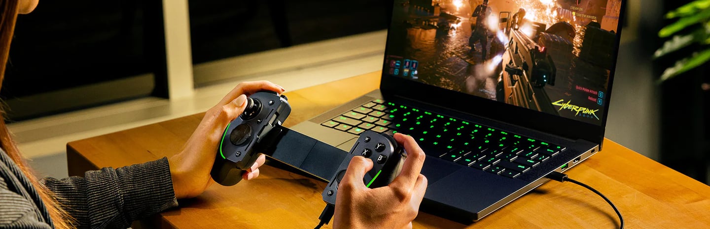 Mando móvil USB-C tipo consola para Android y iPhone 15, ideal para cloud gaming y latencia baja (Ra