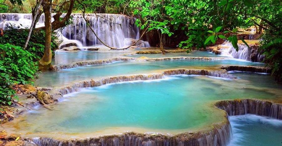Kuang Si Waterfall: