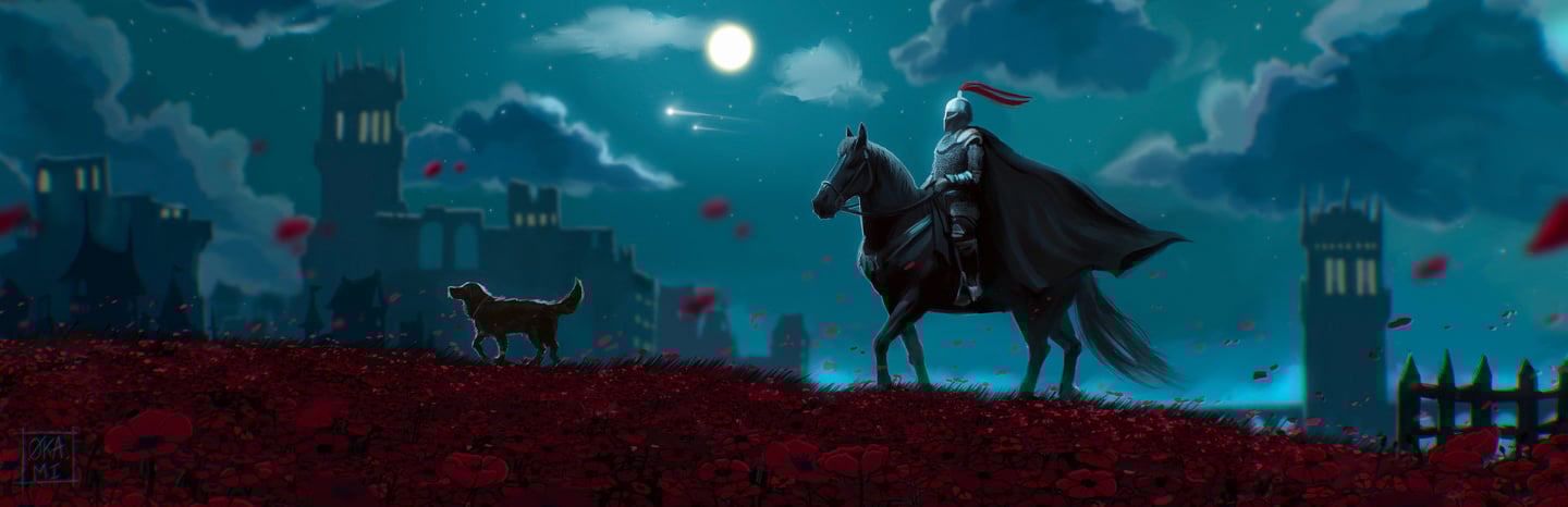 illustration chevalier medieval fantasy