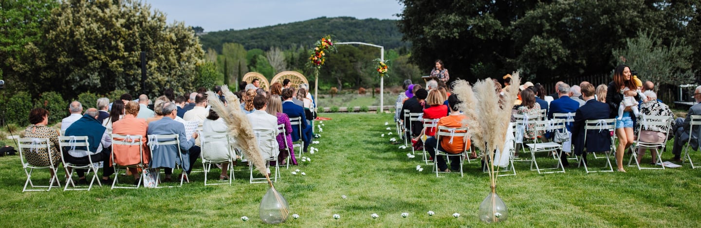 décoration et animation de la cérémonie laïque de mariage en Provence