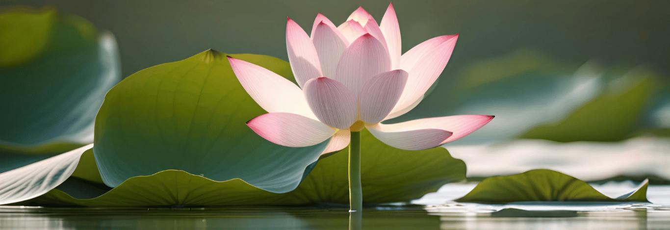 flor de loto que representa equilibrio emocional y serenidad