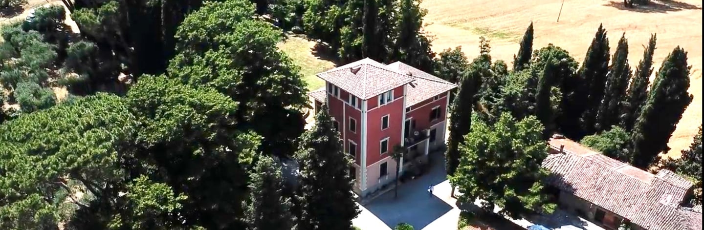 Vue aérienne de la Villa Violetta - Villastrada