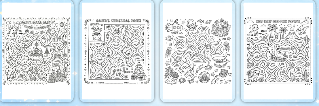 kindergarten maze activity