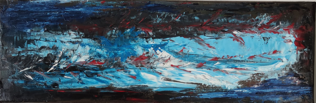 Sea cave, 2016 oil on canvas ©Trybel Art Studio