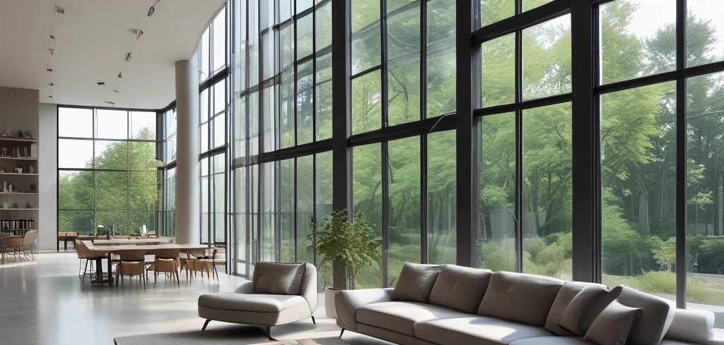 A professional lawyer discussing documents with a client in a modern office.