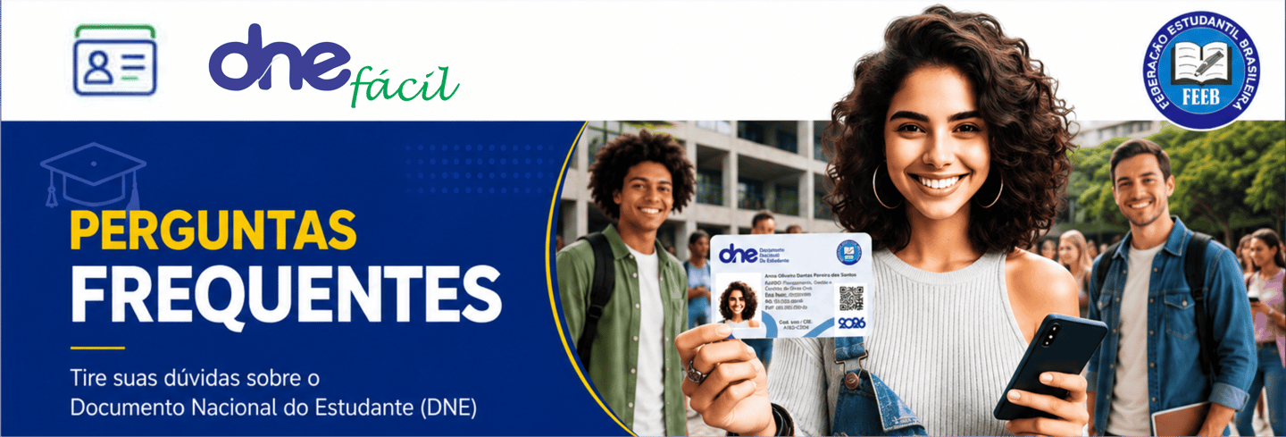 Duvidas frequentes sobre o DNE - Documento Nacional de Estudante.